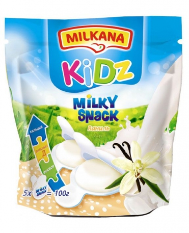 Сыр плавленый со вкусом ванили Kidz Milky Snack Milkana 5*20 г