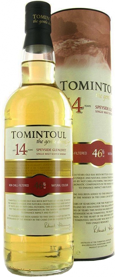 Tomintoul 14 Y.O. (в тубусі) 0,7 л