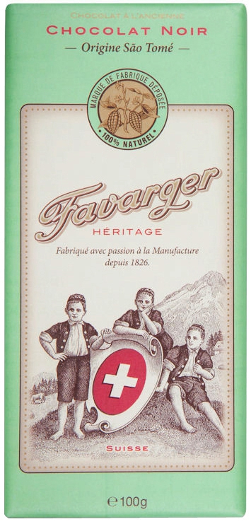 Шоколад черный 66% Heritage Favarger 100 г