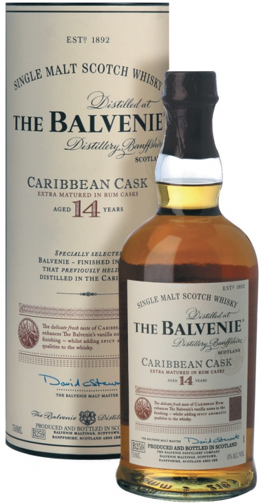 Balvenie 14Y.O. Caribbean Cask (в тубусе) 0,7 л