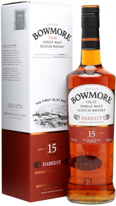 Bowmore Darkest 15Y.O. (в коробці) 0,7 л