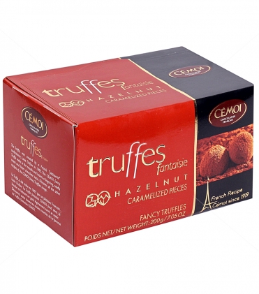 Цукерки трюфельні з карамелізованим фундуком Cemoi Truffes Fantasie 200 г