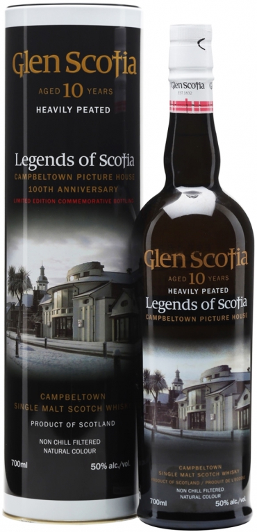 Glen Scotia 10Y.O. Heavily Peated (в тубусі) 0,7 л