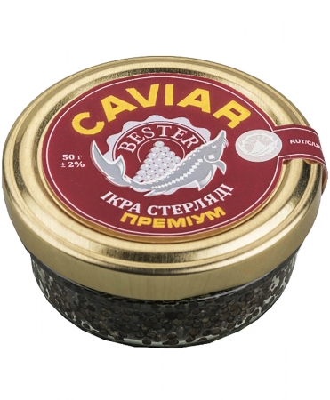 Ікра cтерляді Преміум Bester Caviar 50  г