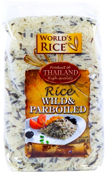 Рис Дикий+Парбоилд Worlds Rice 500 г