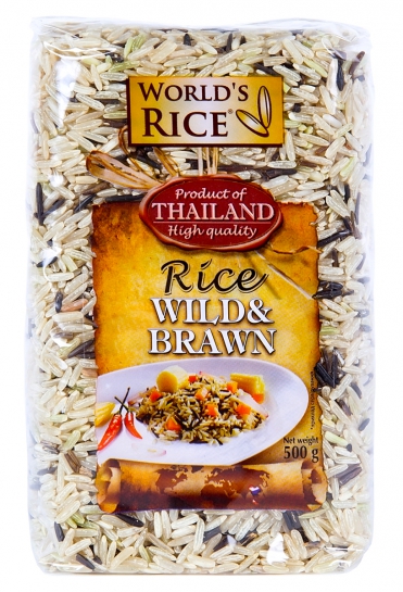 Рис Дикий+Натуральний Worlds Rice 500 г