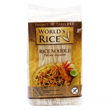 Локшина рисова Worlds Rice 400 г