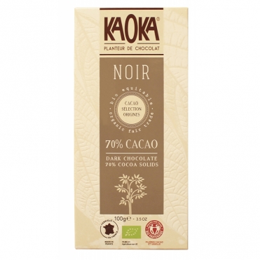 Kaoka BIO шоколад чорний 70% какао 100 г