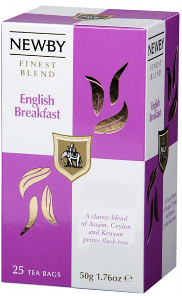 Чай чорний в пакетиках English Breakfast Newby 50 г