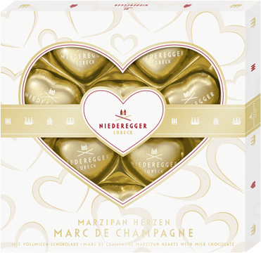 Серця марципанові Marc de Champagne Niederegger 125 г