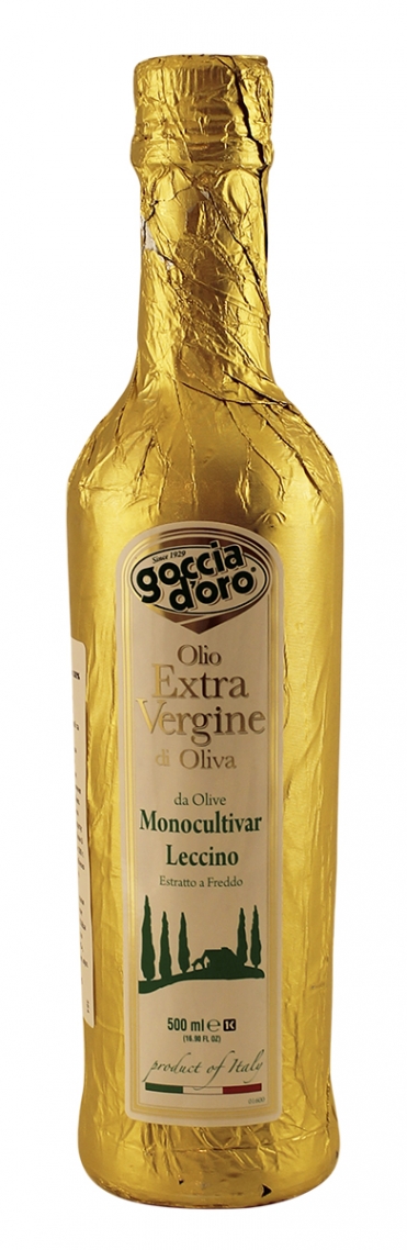 Олія оливкова Goccia d'Oro Monocultivar Leccino Extra Vergine 0,5 л