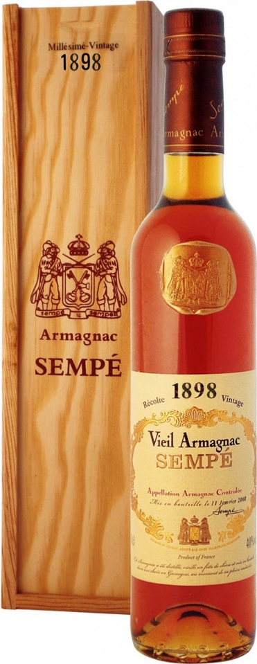 Armagnac Sempe 1898 (в коробке) 0,5 л