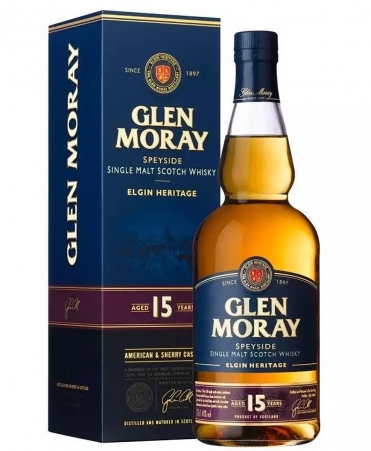 Glen Moray Single Malt Whisky 15 YO (gift box) 0,7 л