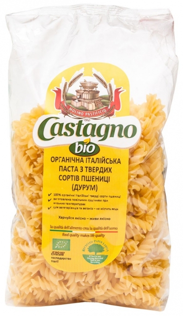 Паста органічна фузіллі Castagno 500 г