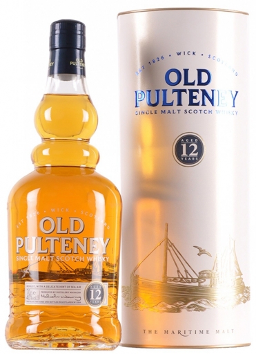 Inver House Distillers Old Pulteney 12 Y.O. (tubus) 0,7 л