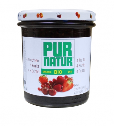 Джем фруктовый (4 фрукты) Pur Natur 370 г