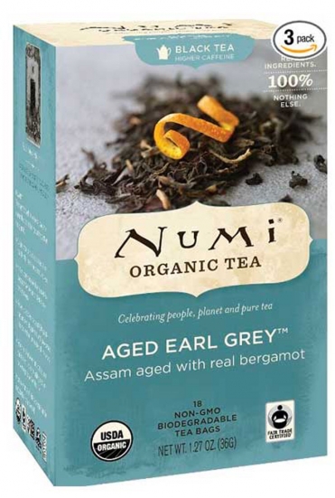 Чай чорний асам з бергамотом Старий Граф Грей Numi Organic Tea 36 г