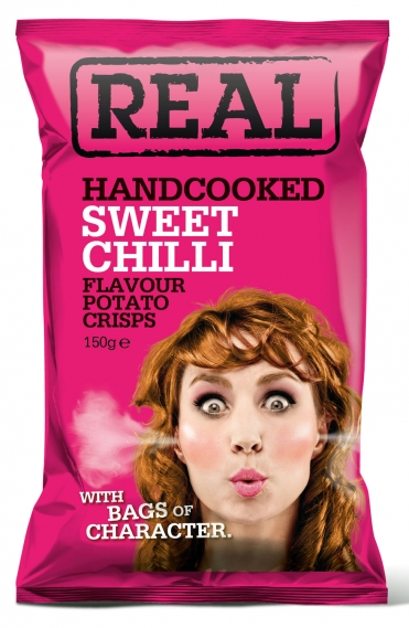 Чіпси картопляні REAL із солодким перцем Чилі Real Crisps Limited 150 г