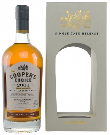 Vintage Malt Whisky Cooper's Choice Bunnahabhain 2001 (в коробці) 0,7 л