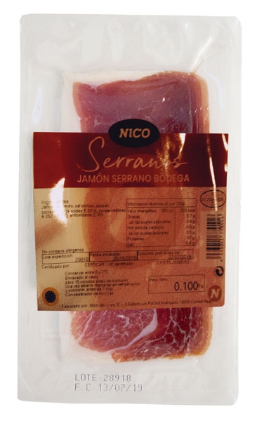 Нарезка Serrano Bodega Nico Jamones 100 г