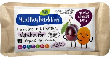 Поживний батончик без цукру Nutrition Bar чорнослив, абрикос, горіхи Nutrition Bar 38 г