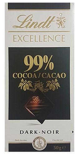 Чорний шоколад Lindt Excellence 99% какао 50 г