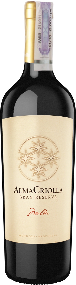 Alma Criolla Malbec Gran Reserva 2010 0,75 л