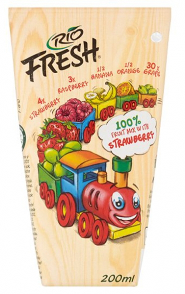 Сік фруктовий Rio Fresh полуниця, малина 0,2 л