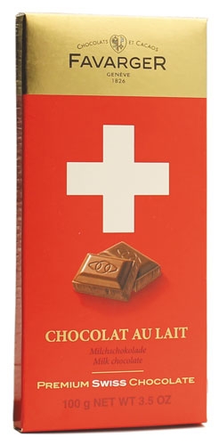 Шоколад молочний Premium Swiss Chocolate Favarger 100 г