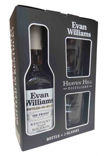 Evan Williams Bottled in Bond + 2 бокала 0,75 л