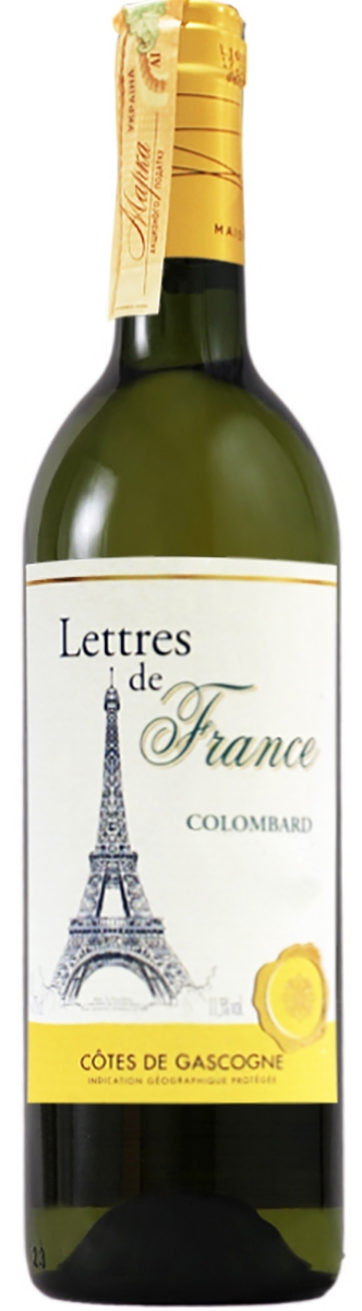 Maison Bouey Lettres de France Colombard Chardonnay 0,75 л