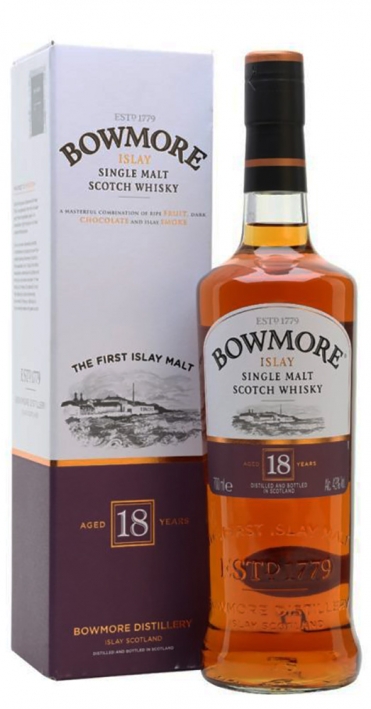 Bowmore 18 Y.O. (в коробке) 0,7 л