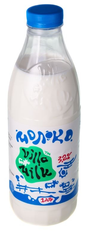 Молоко питне пастеризоване Villa Milk 3,2% 1 л