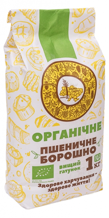 Борошно пшеничне в/г органічне Galeks-Agro 1 кг