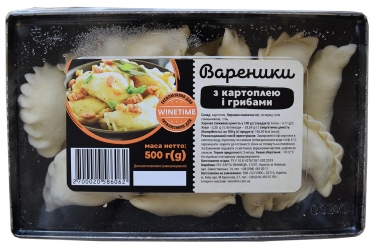 Вареники с картофелем и грибами Тарта-Винница 500 г