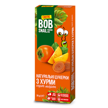 Цукерки натуральні з хурми Bob Snail 30 г