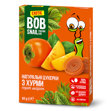 Цукерки натуральні з хурми Bob Snail 60 г