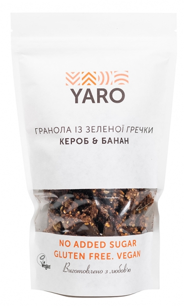 Гранола из зеленой гречки, кероб, банан Yaro 200 г