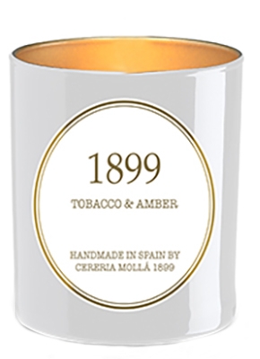 Восковая ароматизированная свеча Vela Tobacco & Amber Premium 230 gr 1 шт