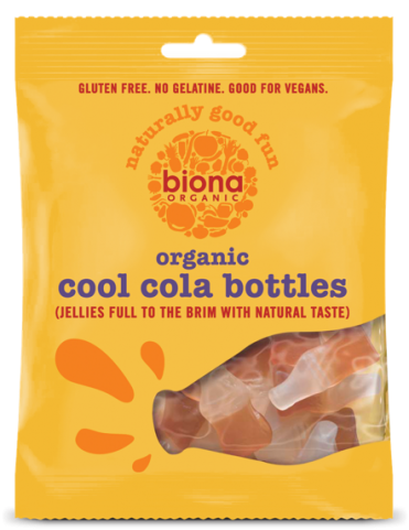 Цукерки желейні Cool Cola Bottles Biona Organic 75 г