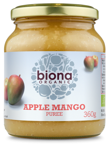 Пюре яблуко-манго без цукру Biona Organic 360 г