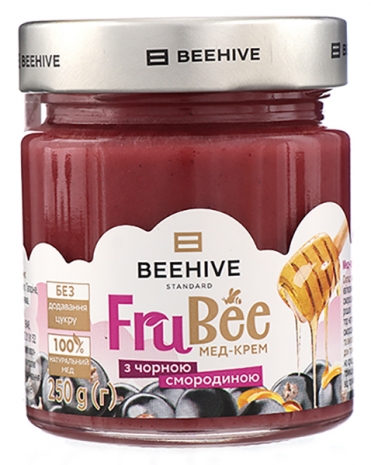 Мед-крем чорна смородина FruBee Beehive 250 г