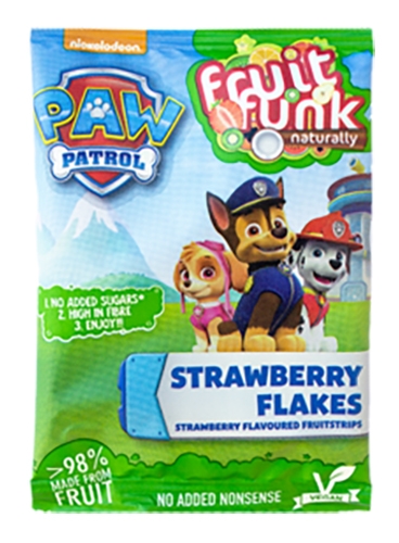 Снэк Фруктовый, яблочные полоски с хрустящим рисом Paw Patrol Fruitfunk 100 г