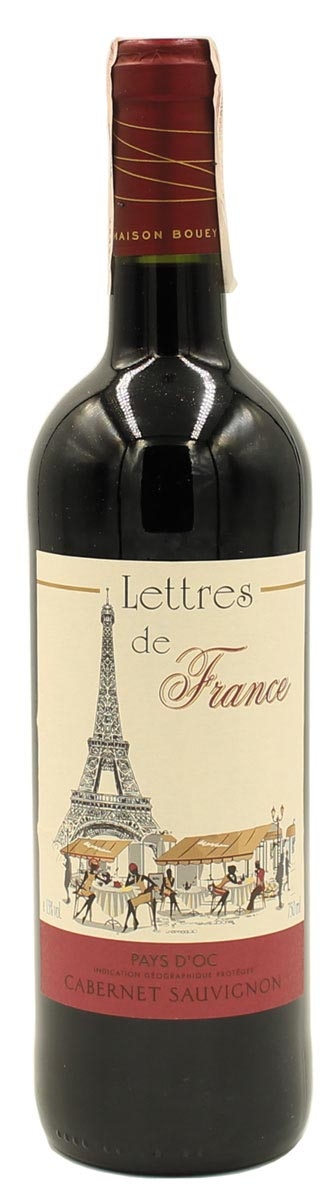 «Lettres de France» Cabernet Sauvignon Pays d'Oc Rouge 0,75 л