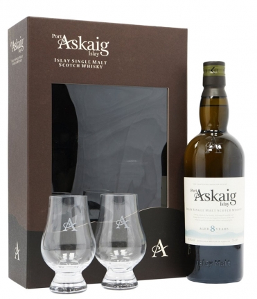 Port Askaig 8 Yaer Old + 2 glasses 0,7 л