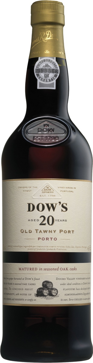 Портвейн Dow's 20 Years Old Tawny Port (в тубусі) 0,75 л