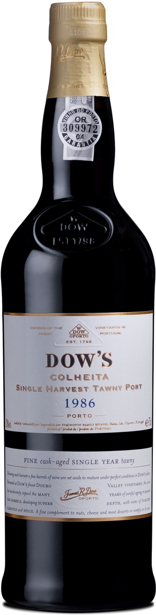 Портвейн Dow’s 1986 Colheita Single Harvest Tawny Port 0,75 л