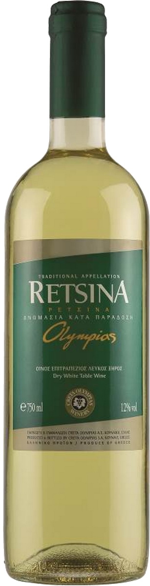 Mediterra Winery Retsina Olympias 0,75 л