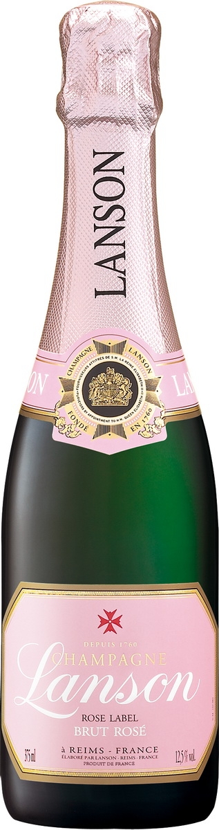 Champagne Lanson Rose Label Brut 0,375 л